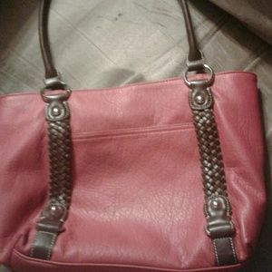 Red handbag